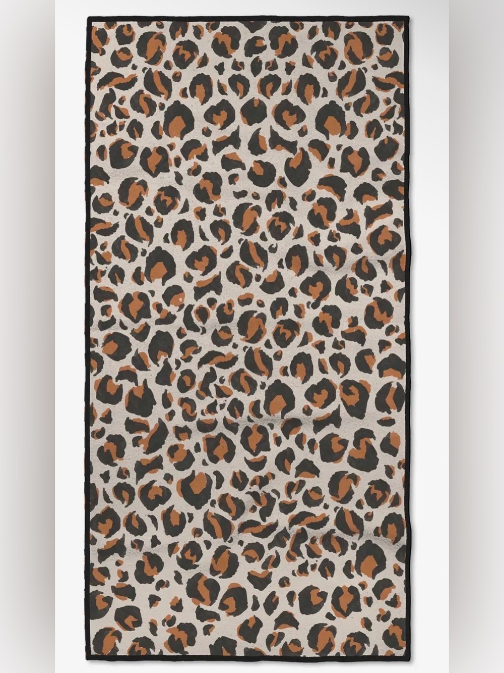 NWT Geometry Fitness Towel in Leopard Print